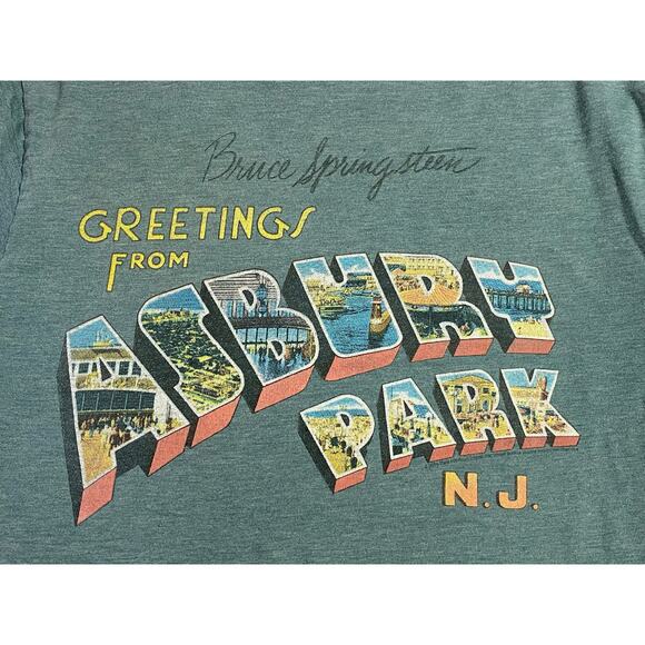 Bruce Springsteen “Greetings From Asbury Park, N.J” T-Shirt Size Small Blue - Picture 8 of 9